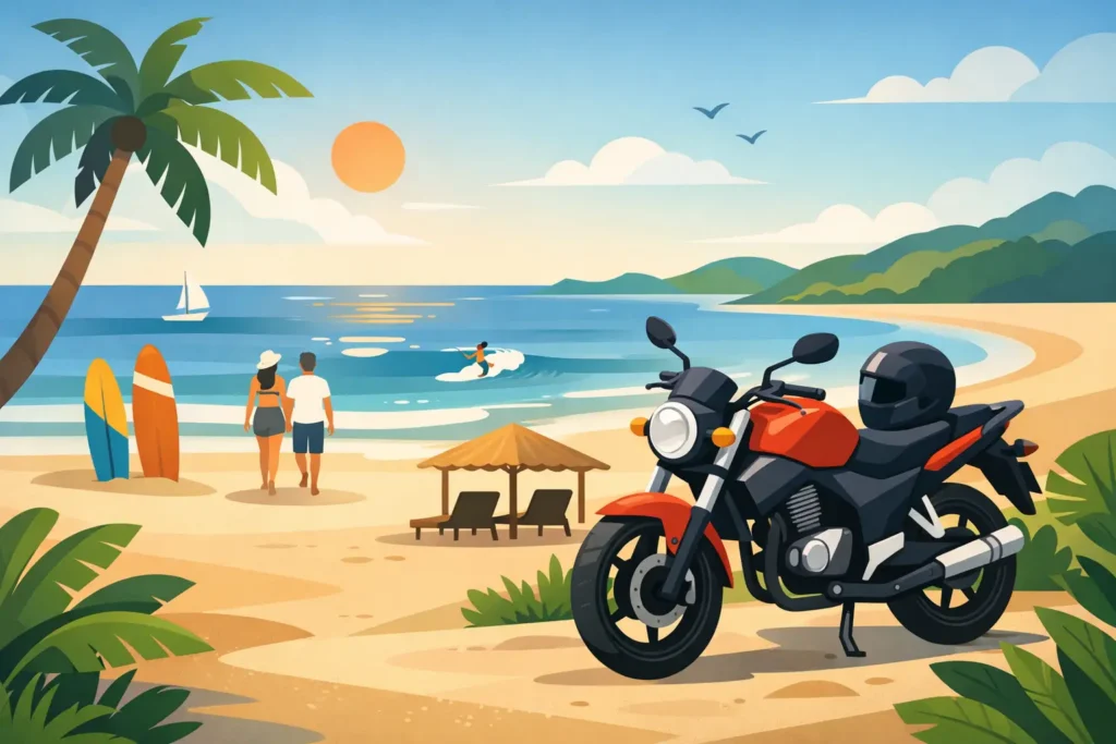 Motorcycle Rental Tamarindo for Better Beach Days