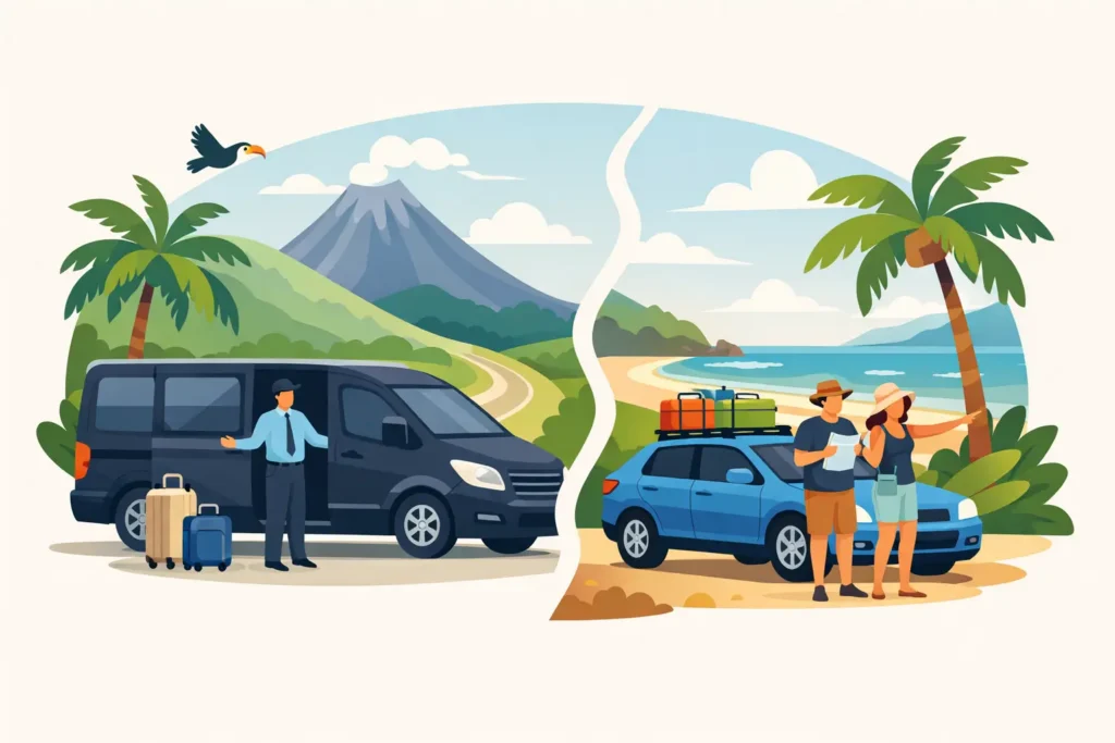 Private Transfer Versus Rental Car Costa Rica