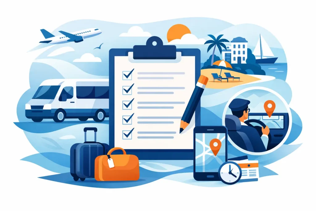 Vacation Transfer Booking Checklist: 10 Checks